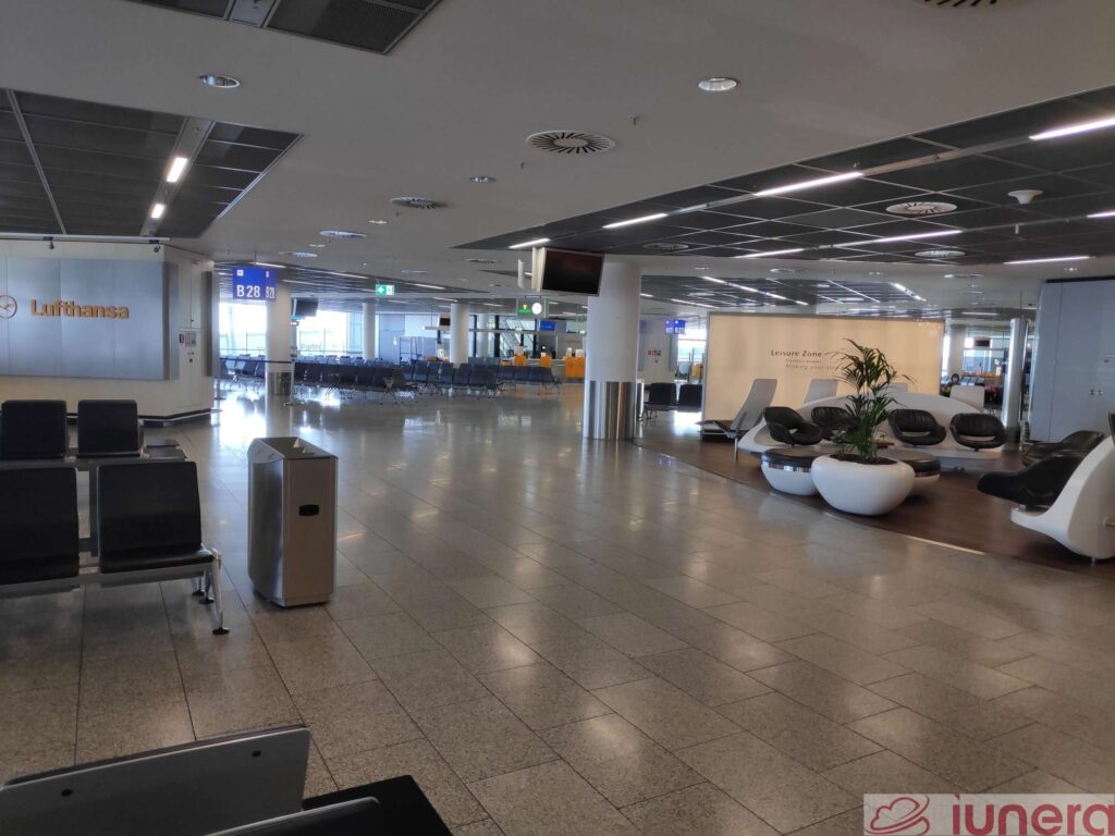 COVID-19 Coronavirus leads to empty airports. a sign of airline recession
