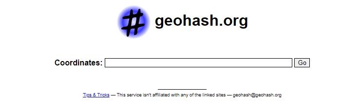 Geohash.org input box