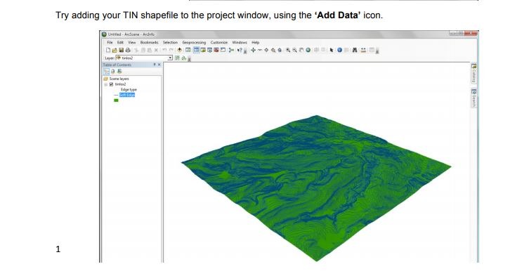 Adding data to ArcScene