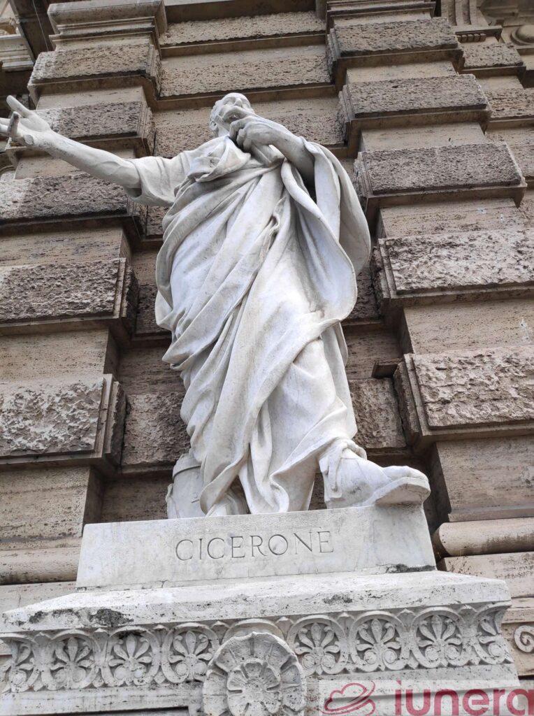 Cicero in front of the court in rome reminds us that judgement of whatever Big Data solution and the privacy is not an easy task.